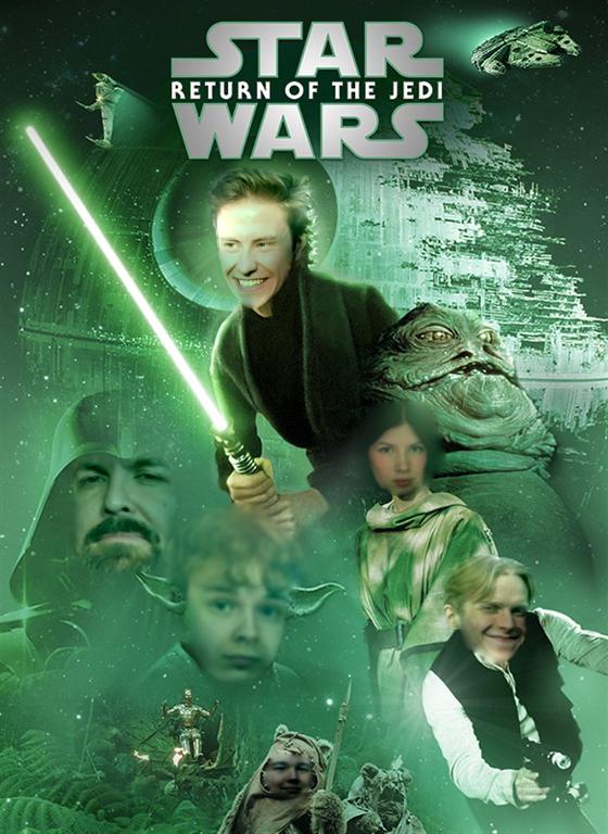 Konsert 13 Roger Amundsen elgitar.jpg Bilde av bandet i en star wars plakat